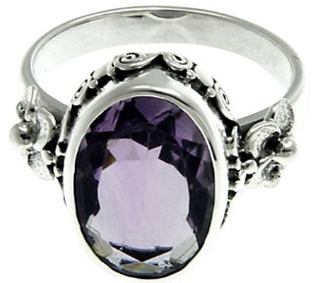 Novica Artisan Crafted Sterling Amethyst Ring