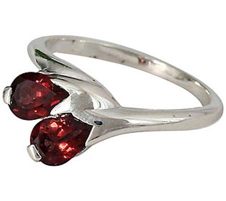 Novica Artisan Crafted Sterling Garnet Ring