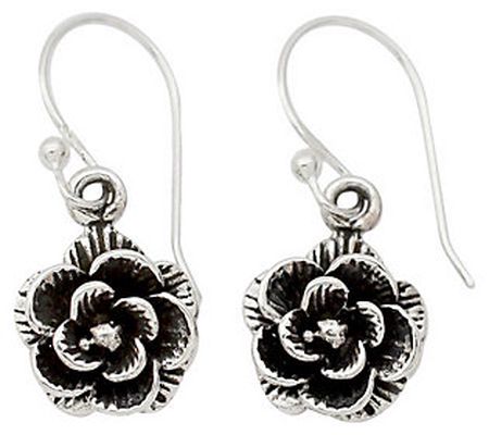 Novica Artisan Crafted Sterling "Rose Garden" E arrings