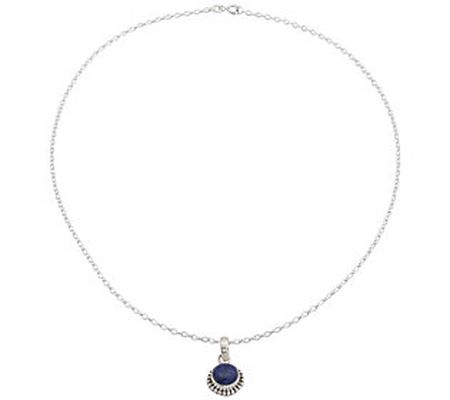 Novica Artisan Lapis Pendant with Chain