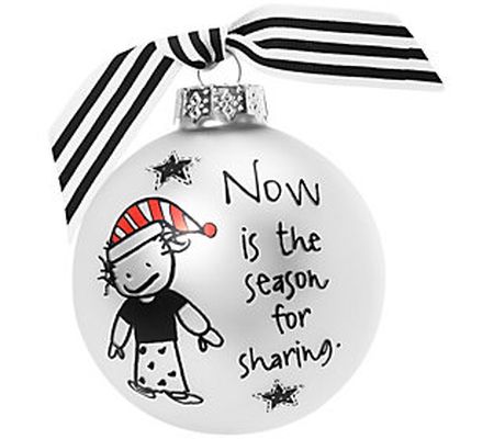 Now Is The Season Glass Ornament Inspired by Marci