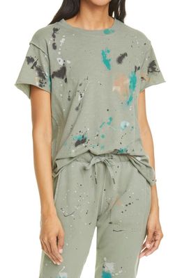NSF Clothing Moore Paint Splatter Boyfriend T-Shirt in Pollock Wash