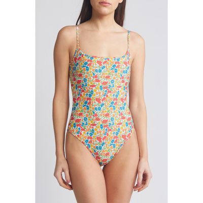 Nu Swim x Liberty London Floral One-Piece Swimsuit in Red Multi 