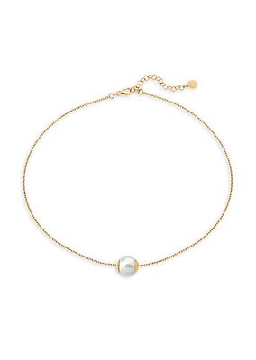 Nuada 18K Gold-Plated & Faux Pearl Pendant Necklace