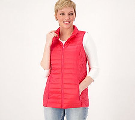 Nuage Packable Puffer Vest with Mock Collar