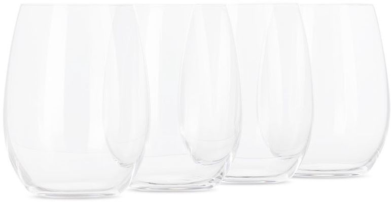 NUDE Glass Pure Stemless White Wine Glass Set