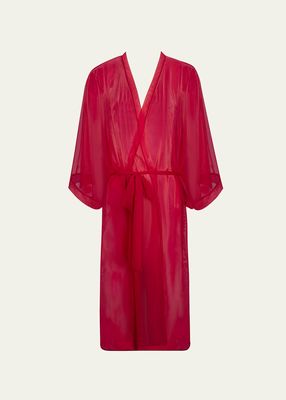 Nude Solaire Sheer 3/4-Sleeve Robe