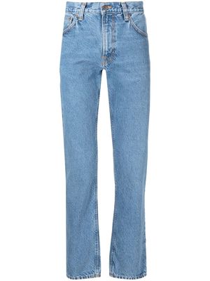 Nudie Jeans high-rise straight-leg jeans - Blue