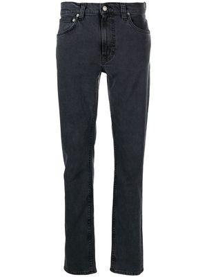 Nudie Jeans high-waisted straight-leg jeans - Grey