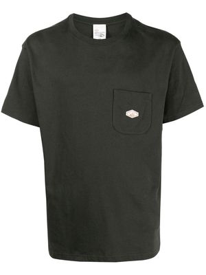 Nudie Jeans logo-patch cotton T-shirt - Green
