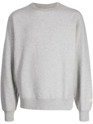 Nudie Jeans mélange-effect crew-neck sweatshirt - Grey