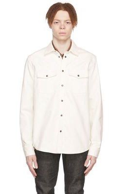 Nudie Jeans Off-White Denim George Shirt