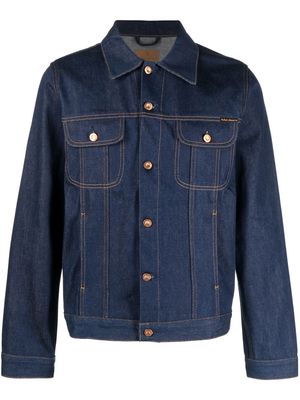 Nudie Jeans Robby button-up denim jacket - Blue