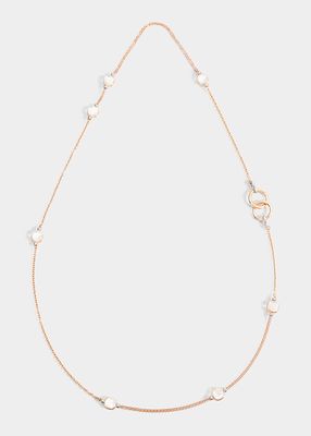 Nudo 18K Rose Gold Necklace with White Topaz and Mother-of-Pearl