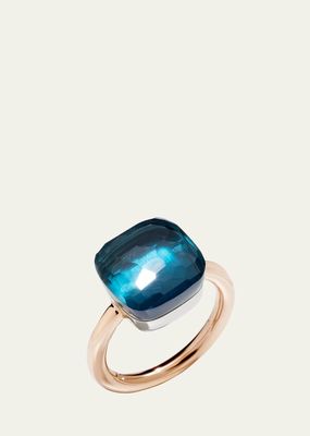 Nudo Solitaire Ring with London Blue Topaz