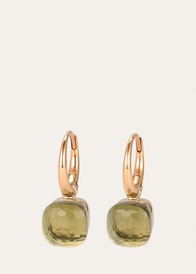 Nudu 18K Rose Gold Prasiolite Earrings