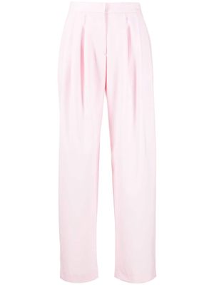 Nuè high-waist tapered wool trousers - Pink