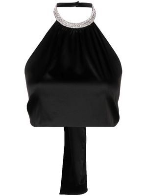 Nuè Kaia rhinestone-embellished top - Black