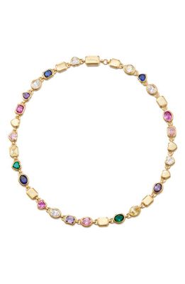 Numbering Rainbow Crystal Link Necklace in Combination