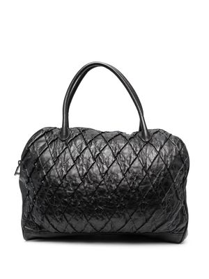 Numero 10 matelassé-detail leather tote bag - Black