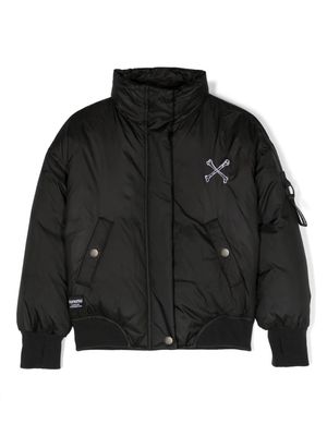 Nununu Cross-Bone puffer jacket - Black