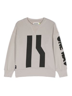 Nununu High Road cotton sweatshirt - Grey