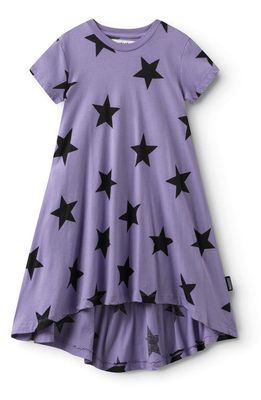 Nununu Kids' Star 360 T-Shirt Dress in Mauve Mist