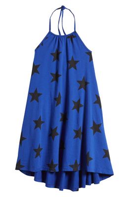Nununu Kids' Star Print Halter Dress in Blue