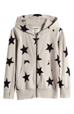 Nununu Kids' Star Zip Hoodie in Smokey Grey