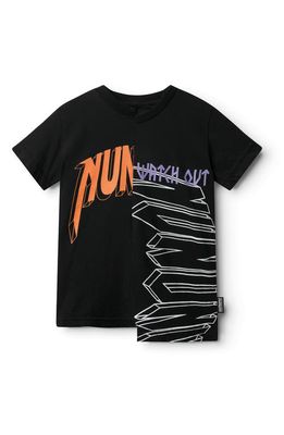 Nununu Kids' Unbalanced T-Shirt in Black