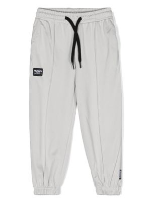 Nununu logo-patch jersey track pants - Grey