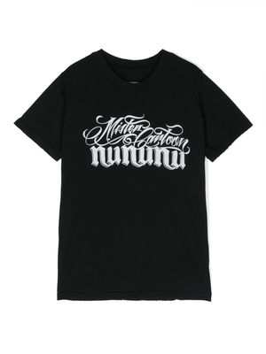 Nununu logo-print cotton T-shirt - Black