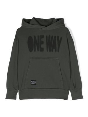 Nununu One Way cotton hoodie - Grey