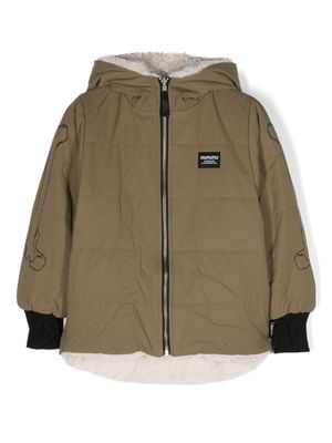 Nununu reversible sherpa hooded jacket - Green