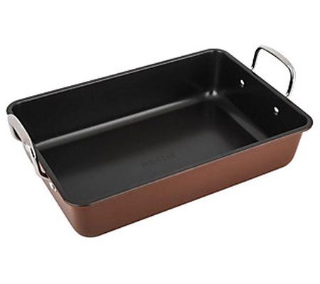 Nutrichef Carbon Steel Roasting Pan with Wire H andle
