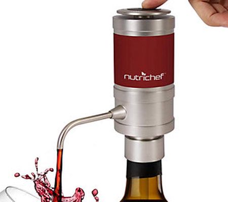 Nutrichef Electric Wine Aerator Dispenser Pump