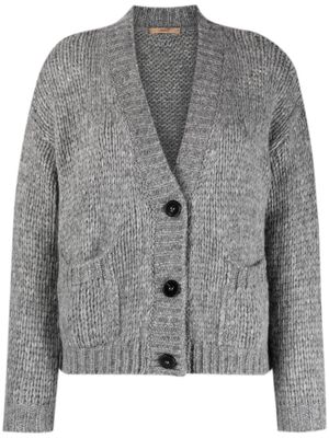 Nuur chunky-knit alpaca wool cardigan - Grey