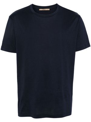 Nuur crew-neck cotton T-shirt - Blue