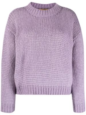 Nuur knitted alpaca wool jumper - Purple