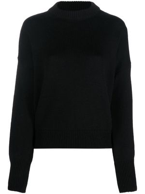 NUUR merino wool crewneck jumper - Black