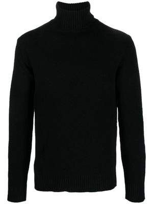 Nuur roll-neck knitted jumper - Black