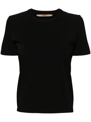 Nuur textured knitted T-shirt - Black