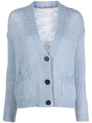 NUUR wool blend cardigan - Blue