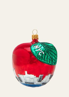 NY Apple Christmas Ornament
