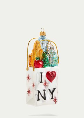 NY Shopping Bag Christmas Ornament