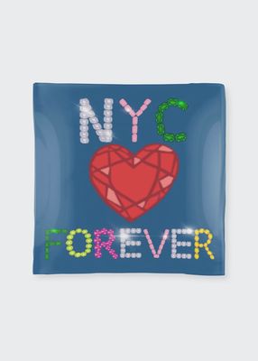 NYC Forever Square Glass Tray