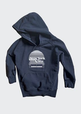 NYC Park Bench Graphic Hoodie