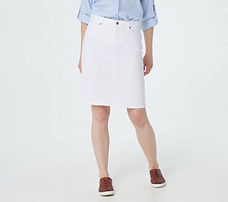 NYDJ 5-Pocket Skirt - Optic White