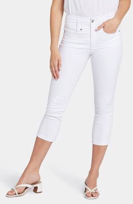 NYDJ Ami High Waist Skinny Capri Jeans in Optic White
