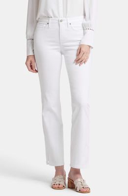 NYDJ Barbara Side Slit Bootcut Jeans in Optic White